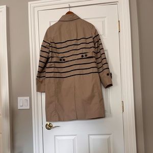 JCrew Straipped Trench Coat